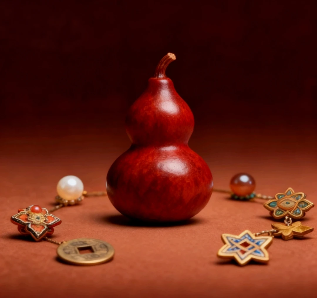 葫芦手把件 盘完手串葫芦