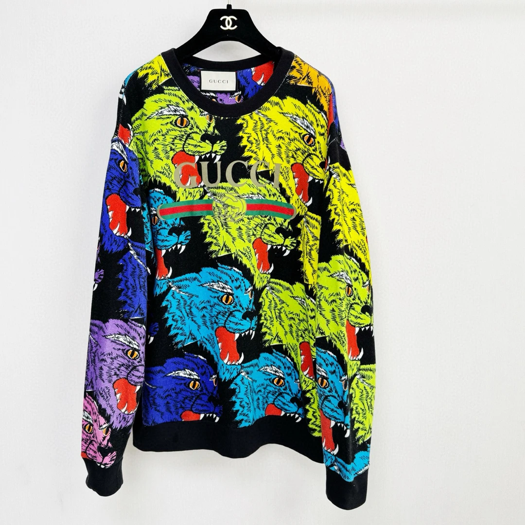 95新 GUCCI/古驰 Gucci古奇卫衣 正品 M码 胸围126 衣长68