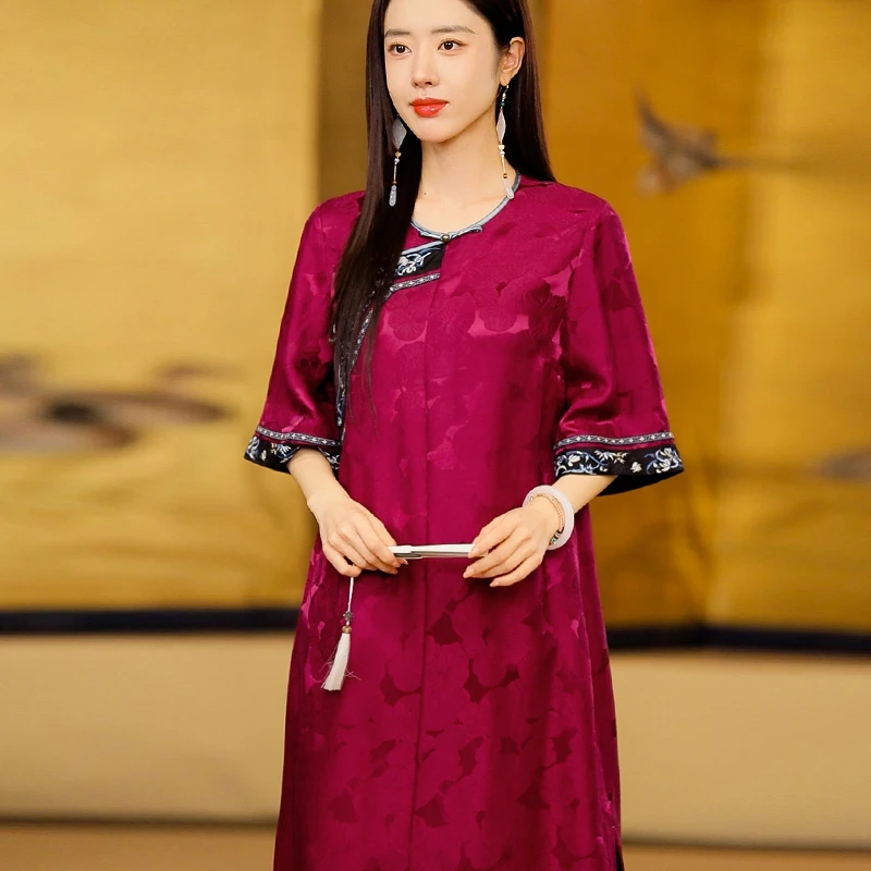 复古日记【样衣】新中式裙子国风女装连衣裙