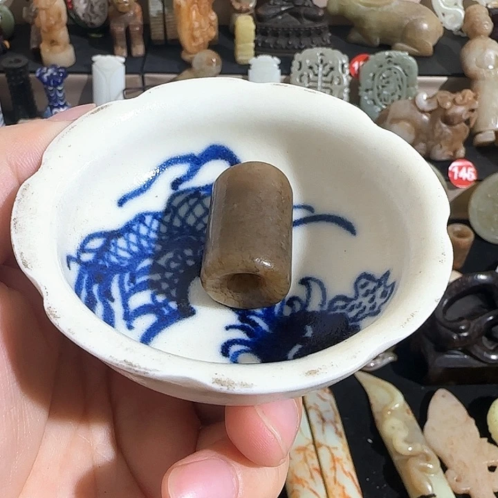 瓷片摆件恭喜发财恭喜结缘23