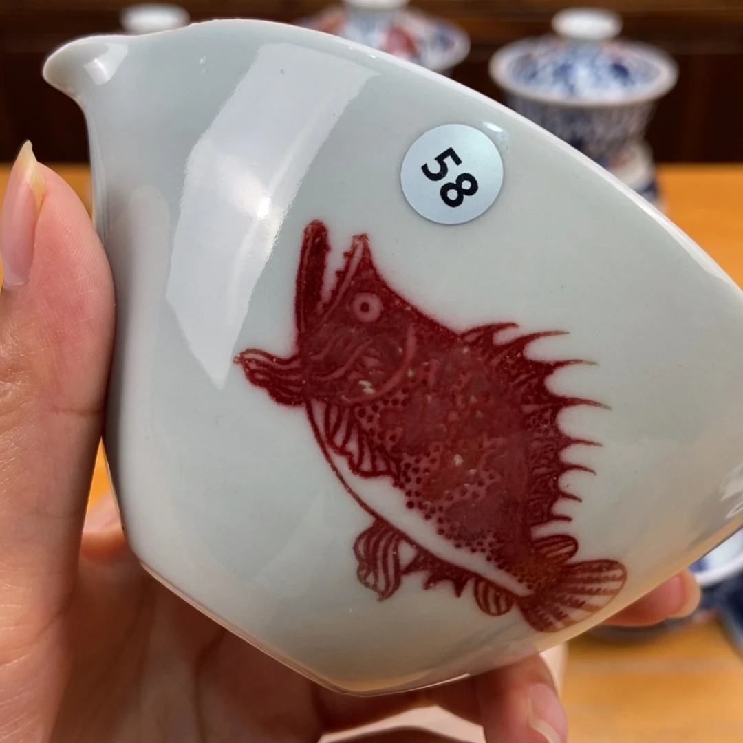 手绘现代茶具非古董