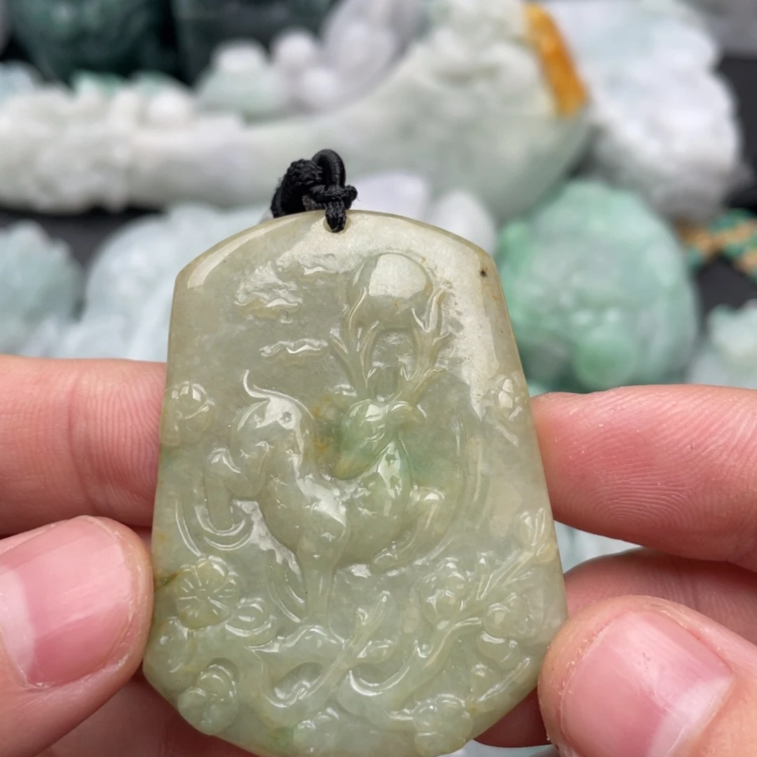 翡翠未镶嵌吊坠(不含链)