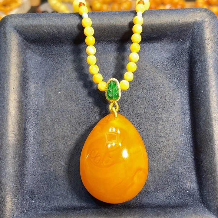 蜜蜡颈饰未镶嵌蜜蜡