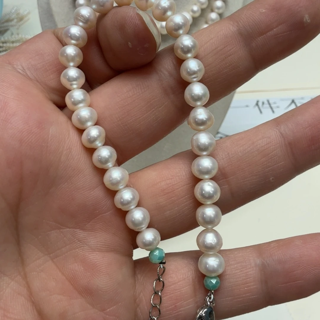 颈饰淡水珍珠合金10012