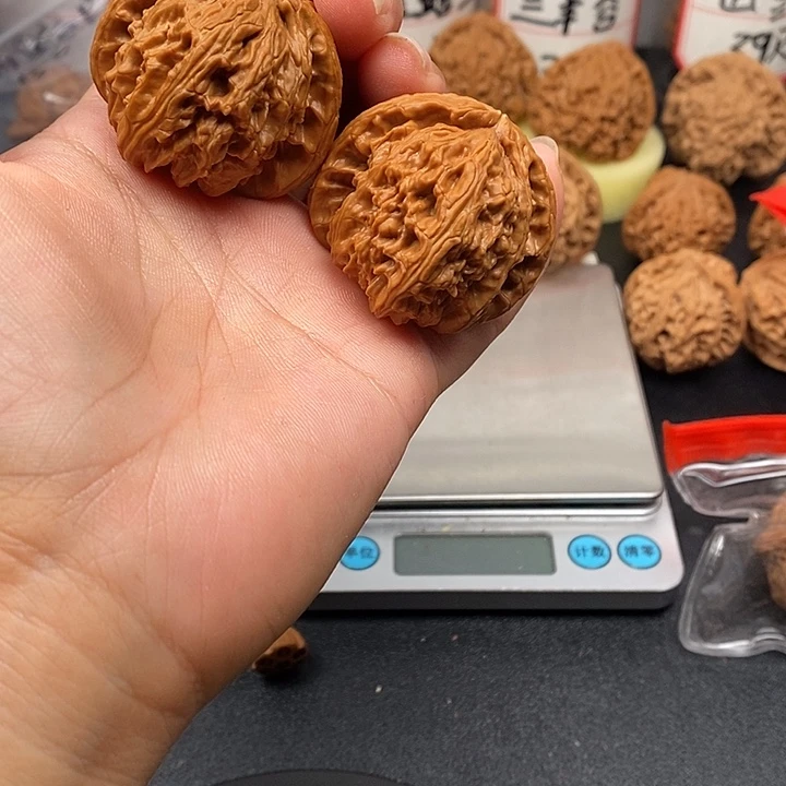 吊坠文玩核桃白狮子41