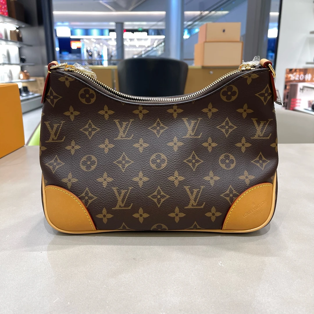 95新 LouisVuitton/路易威登 黄牛角单肩包老花L43-9