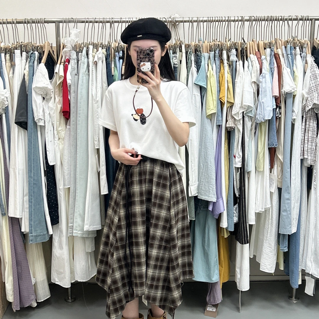 E sè 韩系女装新款半身裙T