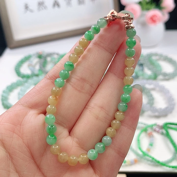 未镶嵌手链翡翠手链5mm