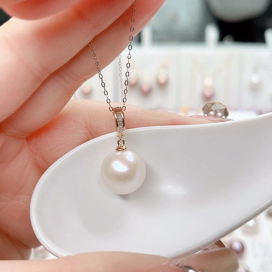合金淡水珍珠吊坠(赠链)