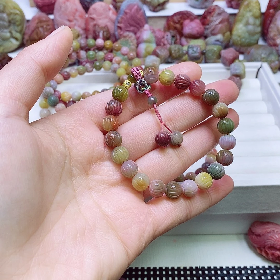 玛瑙/玉髓盐源玛瑙手链未镶嵌
