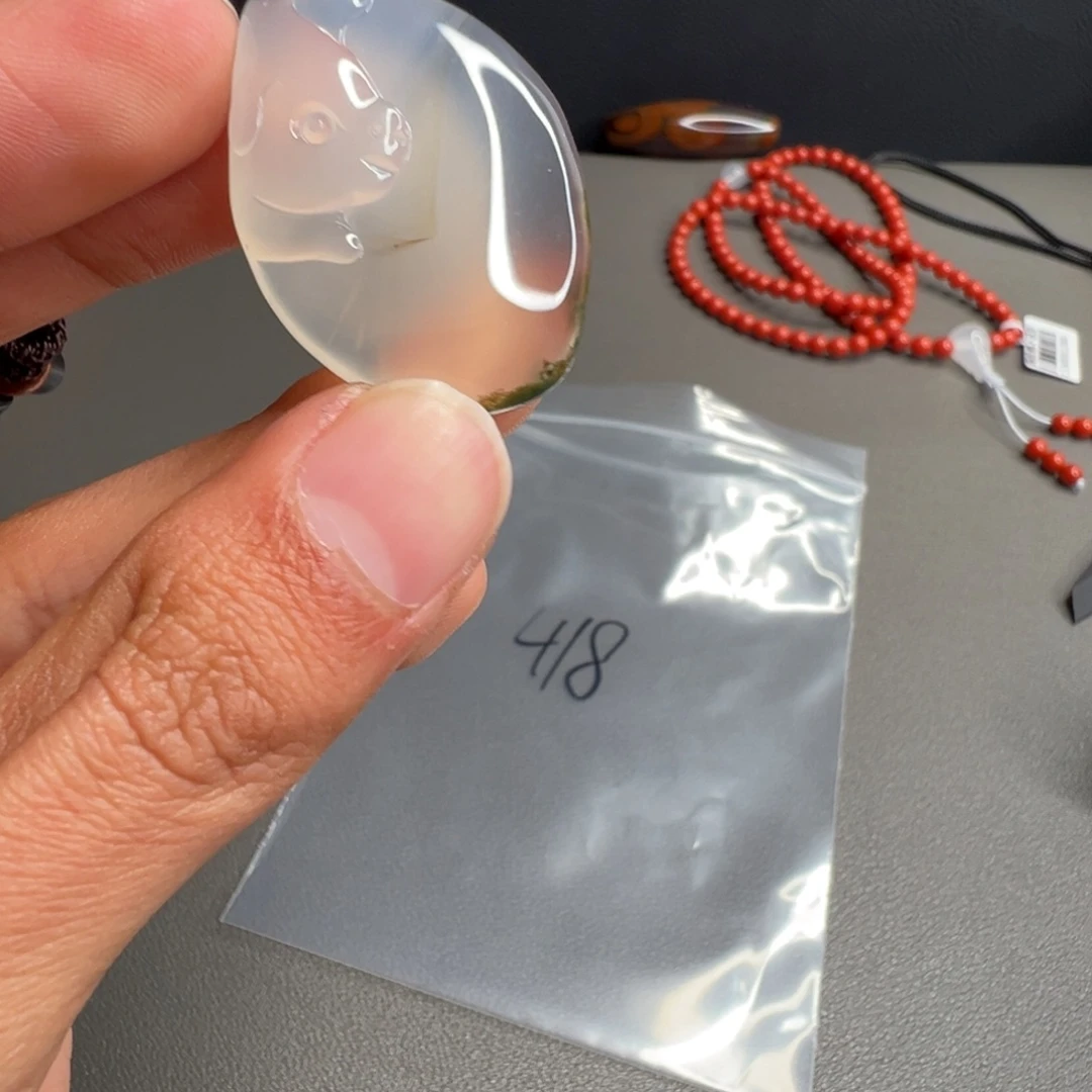 玛瑙/玉髓未镶嵌418号荔枝冻