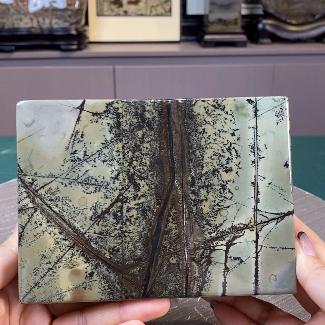 石材广西国画石草花石