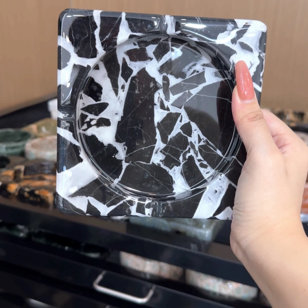 石材逆*长宝黑烟灰缸2130