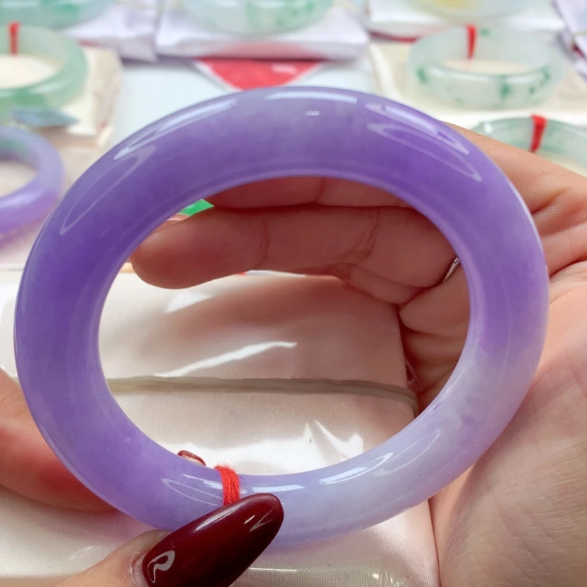 【闪购商品】翡翠手镯（圆镯）未镶嵌师妹毕业妖紫