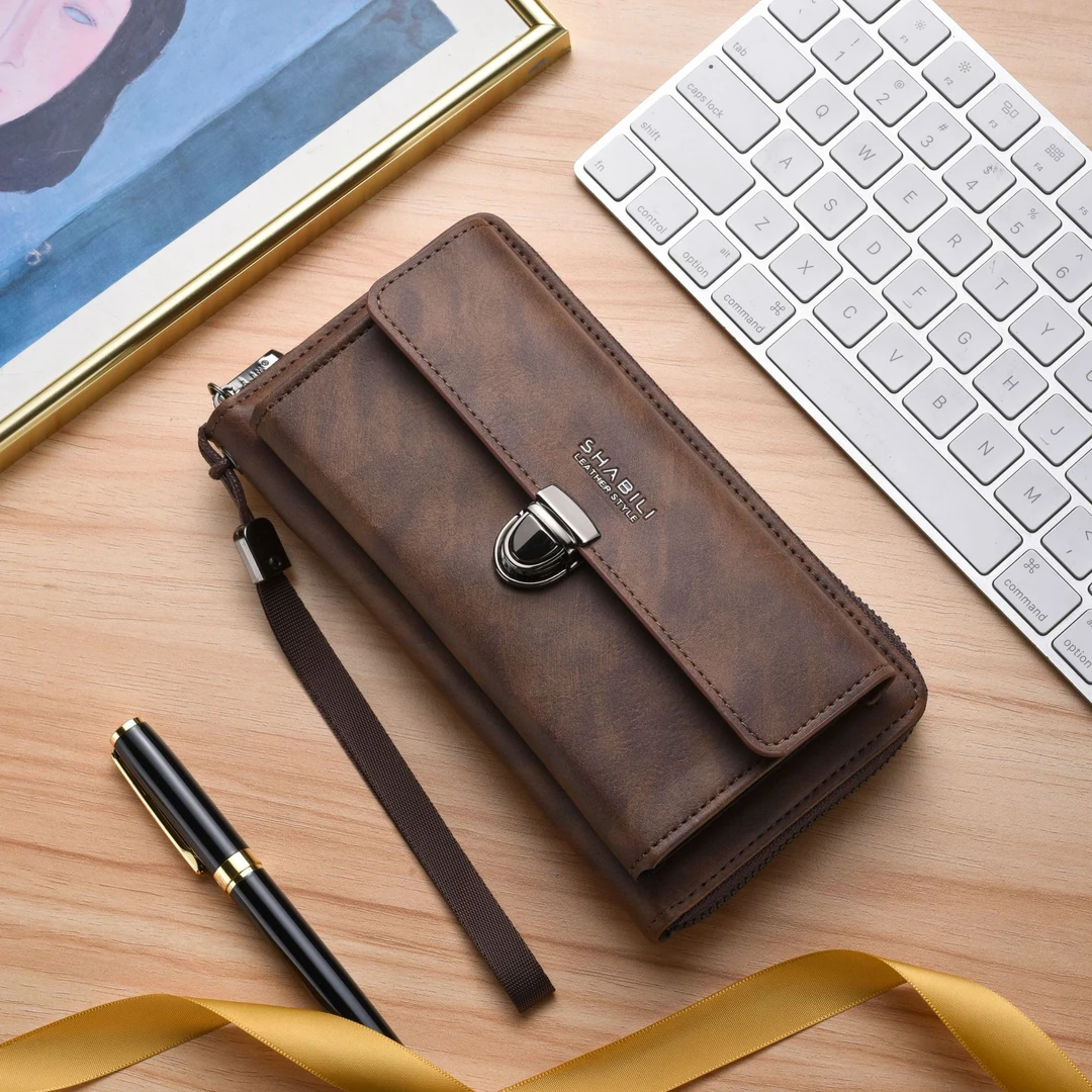 【送礼佳品】商务男士钱包女经典复古休闲百搭手包长款大容量手机包