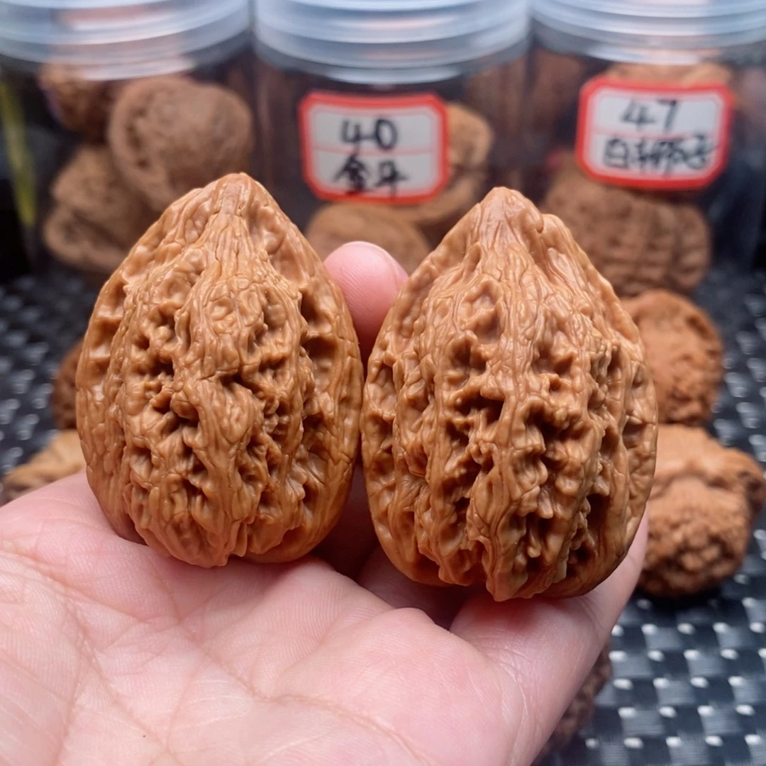 吊坠文玩核桃35带鱼