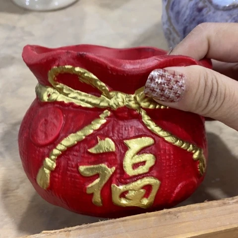陶瓷小红色福袋11331313