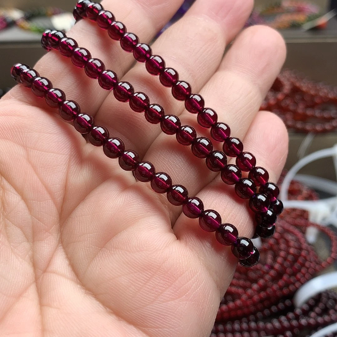 石榴石手串未镶嵌啊*5.3