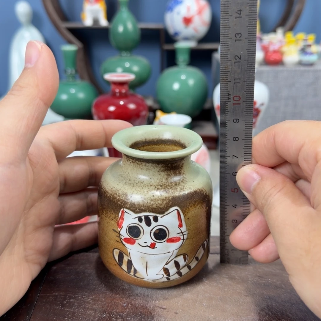 陶瓷手工小花器摆件