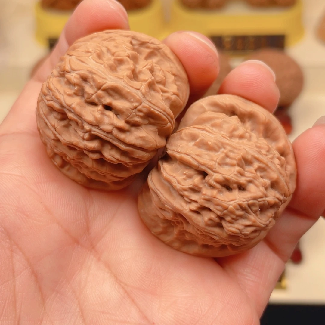 把件文玩核桃白狮子39