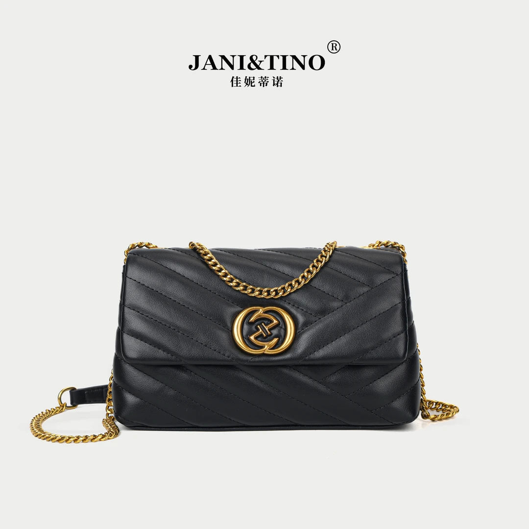 JANITINO/佳妮蒂诺【工厂直销】新款轻奢百搭单肩斜挎包3610绣线