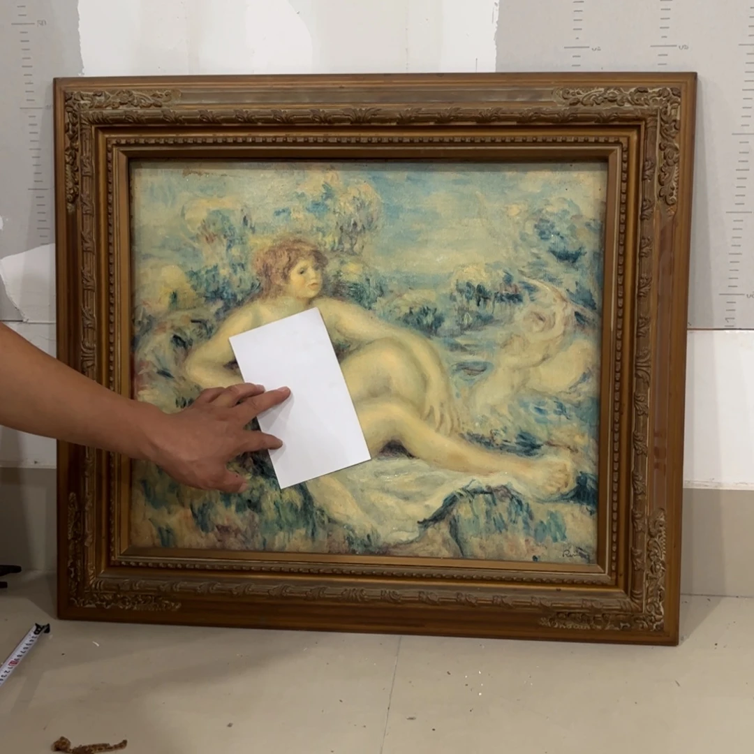 文***阁绘画屏风框画茶空间设计