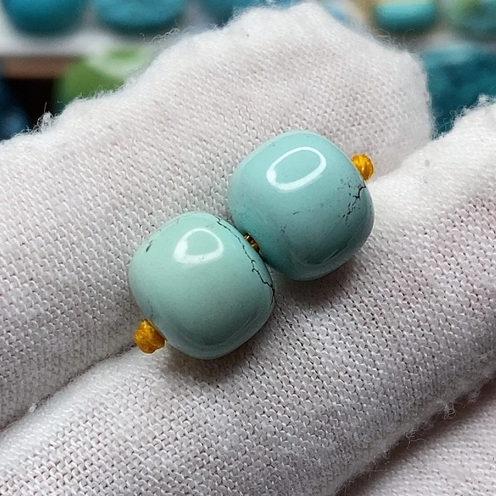 绿松石未镶嵌天然原矿 地大质检