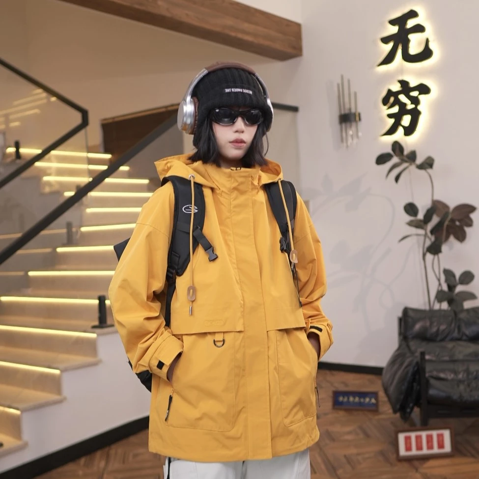 【无穷山系】”玫瑰的故事“黄亦玫同款户外情侣休闲外套夹克#6868