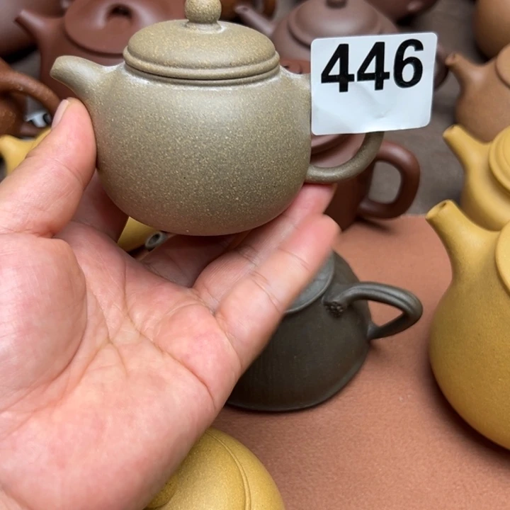紫砂茶壶黄降坡半手工130cc左右