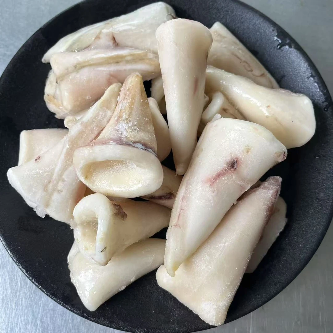 脆口鱿鱼尾鱿鱼片鲜活速冻新鲜大鱿鱼海鲜冷冻生鲜食品380克/包