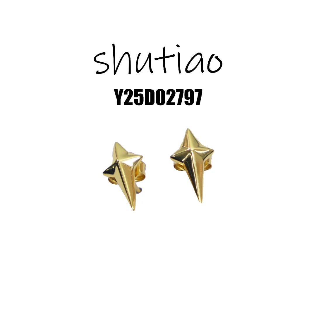 925银耳饰 【SHUTIAO】2025夏季：新款小众设计款耳环Y25D02797