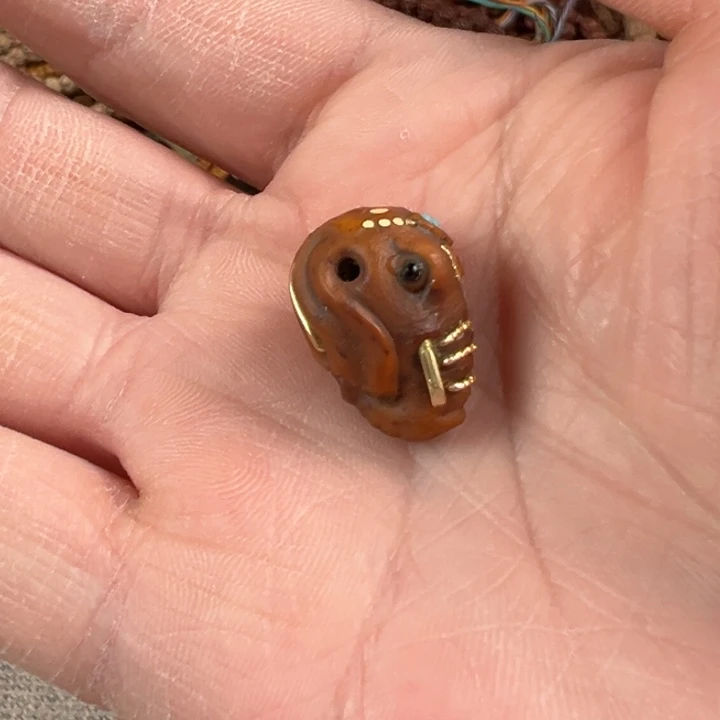 金刚菩提吊坠紫金鼠大象三通