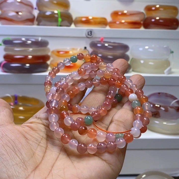 玛瑙/玉髓手链未镶嵌大**Q