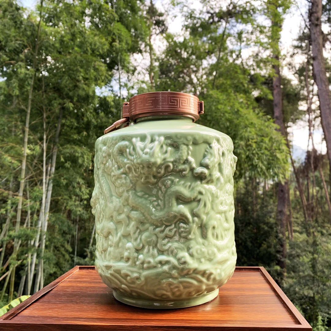 量同天地--青色双龙坛 酱香型白酒53%Vol2.5L