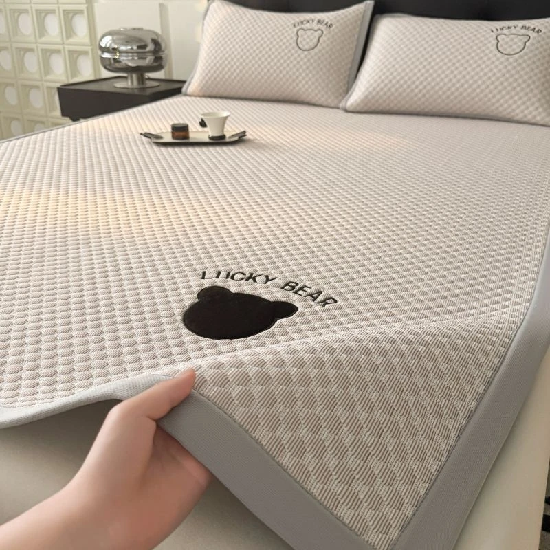 夏天新款A类凉感冰豆豆凉席宿舍空调软席2025冰丝床褥垫子可机洗