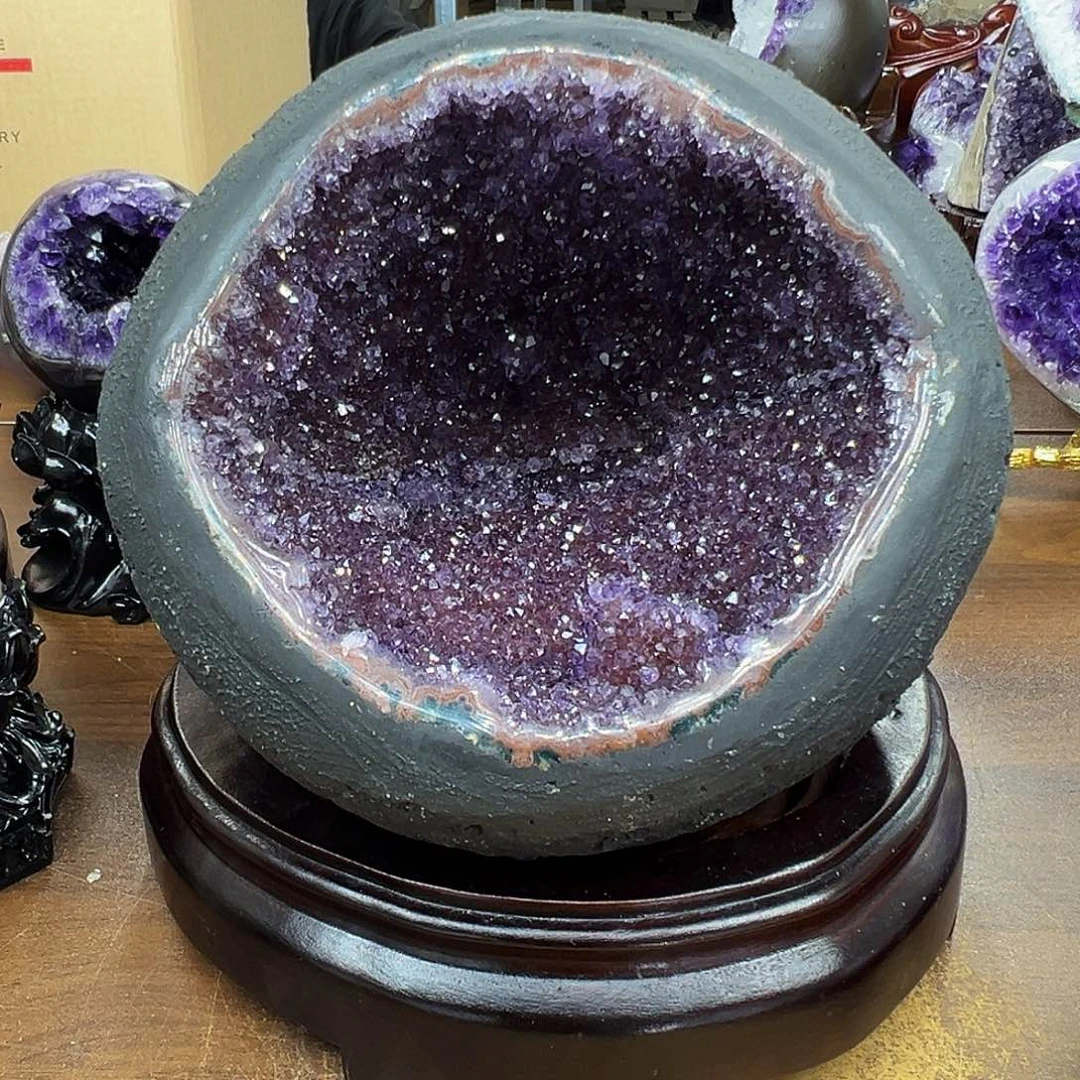 紫晶摆件未镶嵌晶体