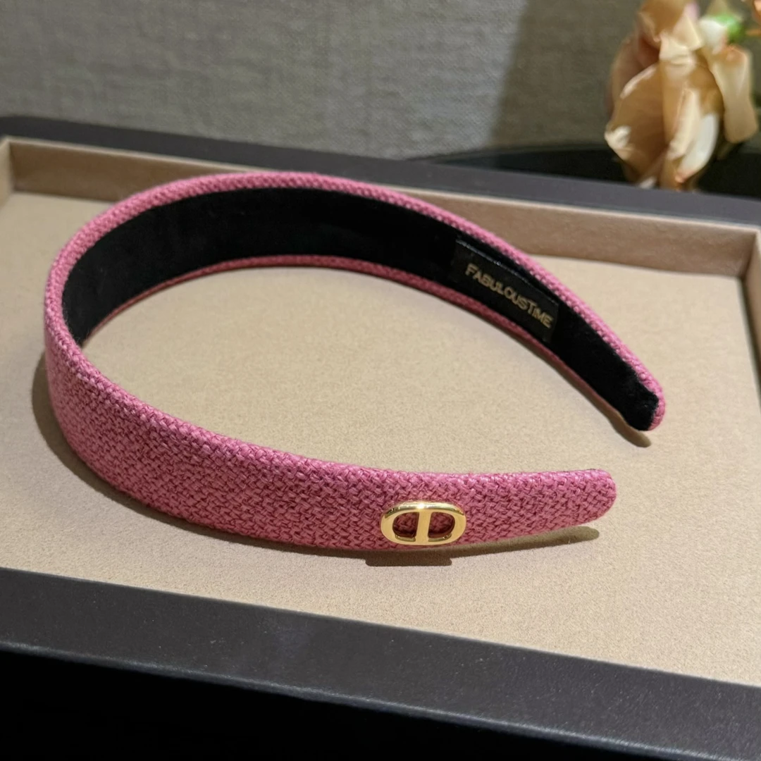 杨杨babytime 夏日多巴胺 显白纯色发箍玫粉彩色猪鼻子金属头箍潮