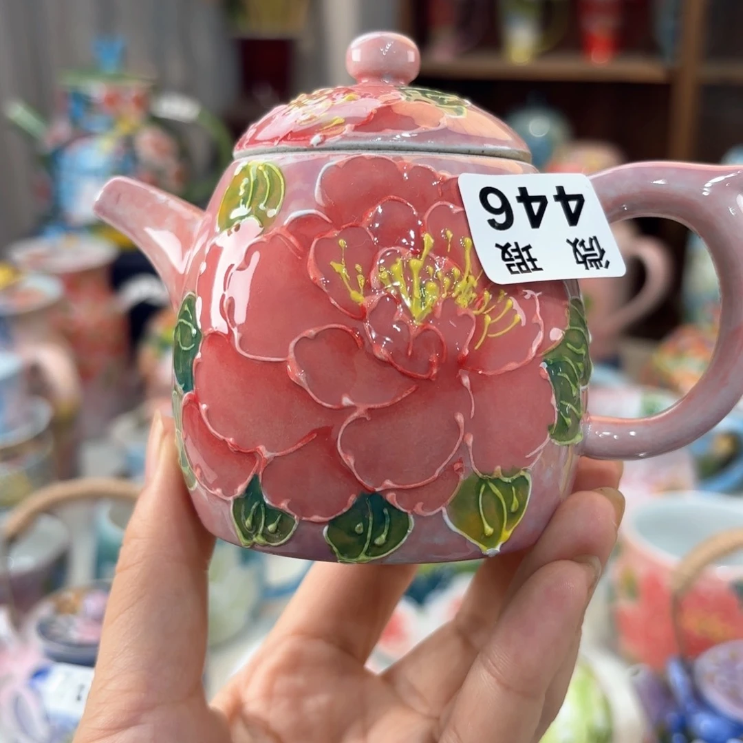 景德镇手绘高温釉下彩陶瓷茶具