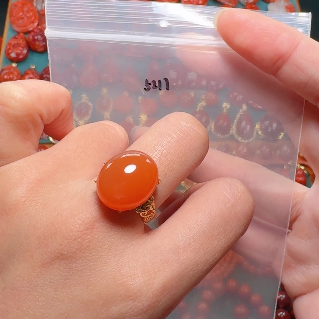 南红玛瑙南红银S925镶嵌