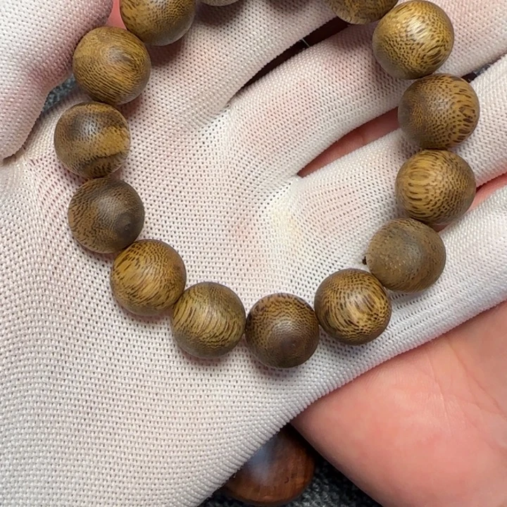 知***乐木1.5手串手链绿棋楠手串