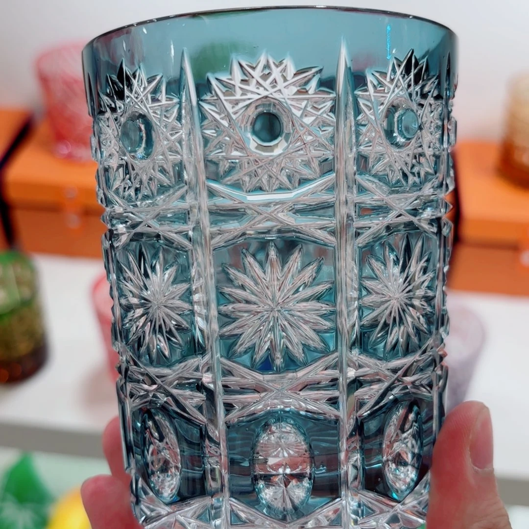 水晶玻璃手柄款-波西米亚水晶杯
