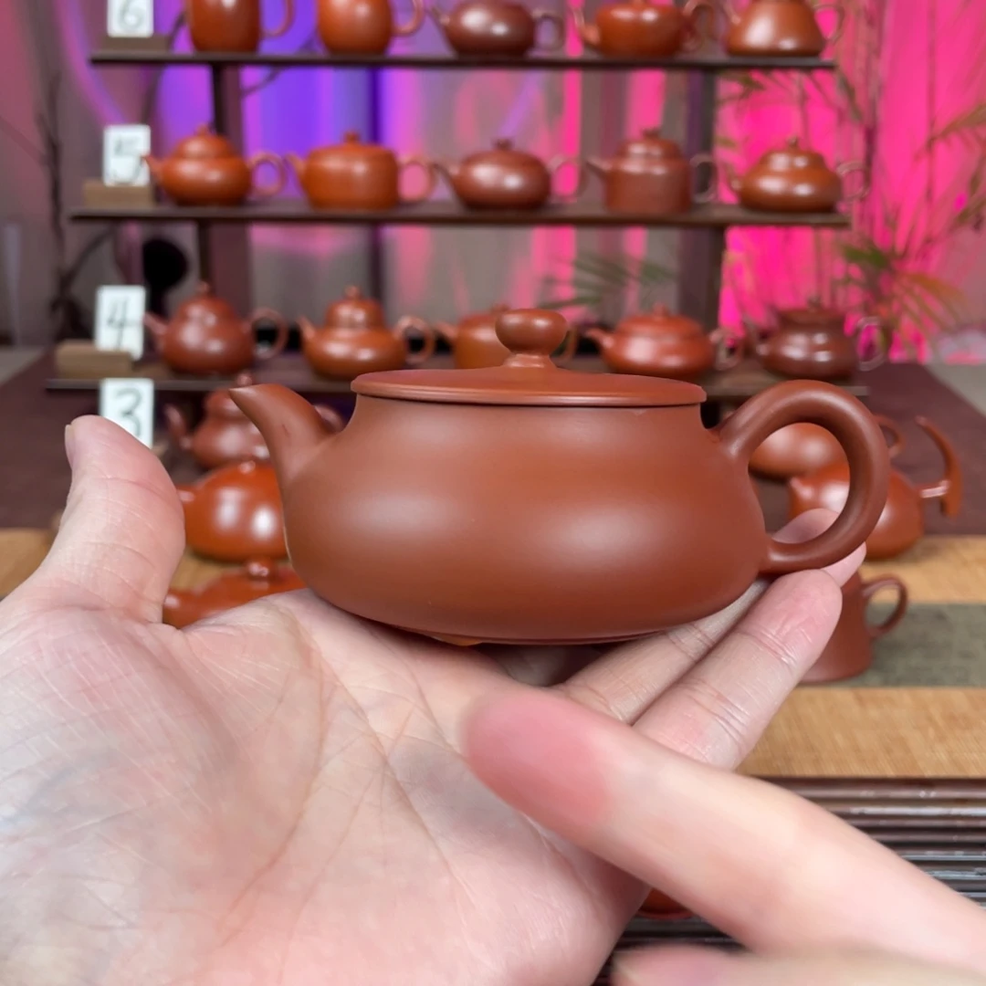 懵***气茶壶紫砂超薄明炉130cc