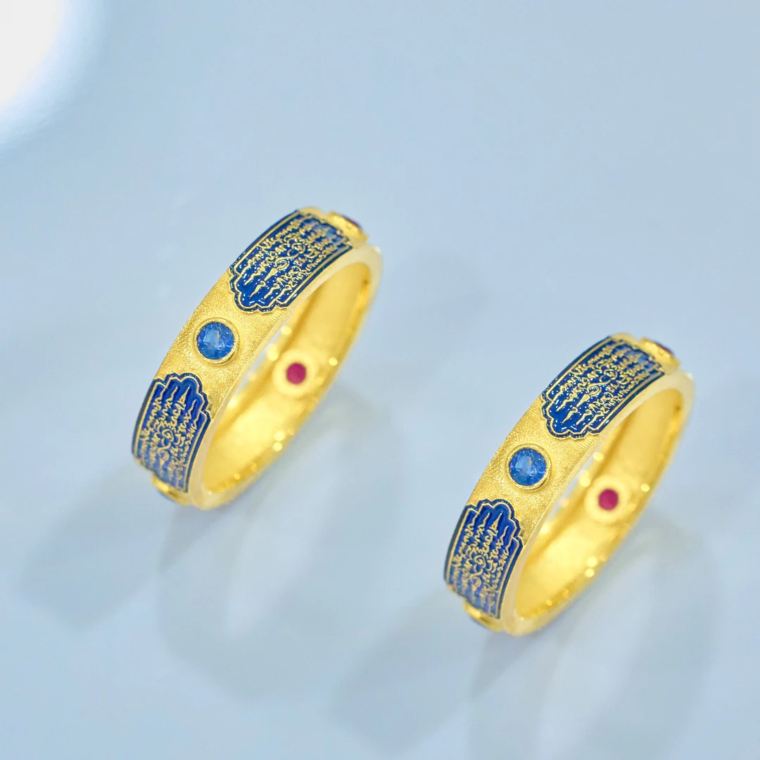 【歪歪】（素金）倍倍加戒指*18K金镶嵌（多样性发一）X-Q1210