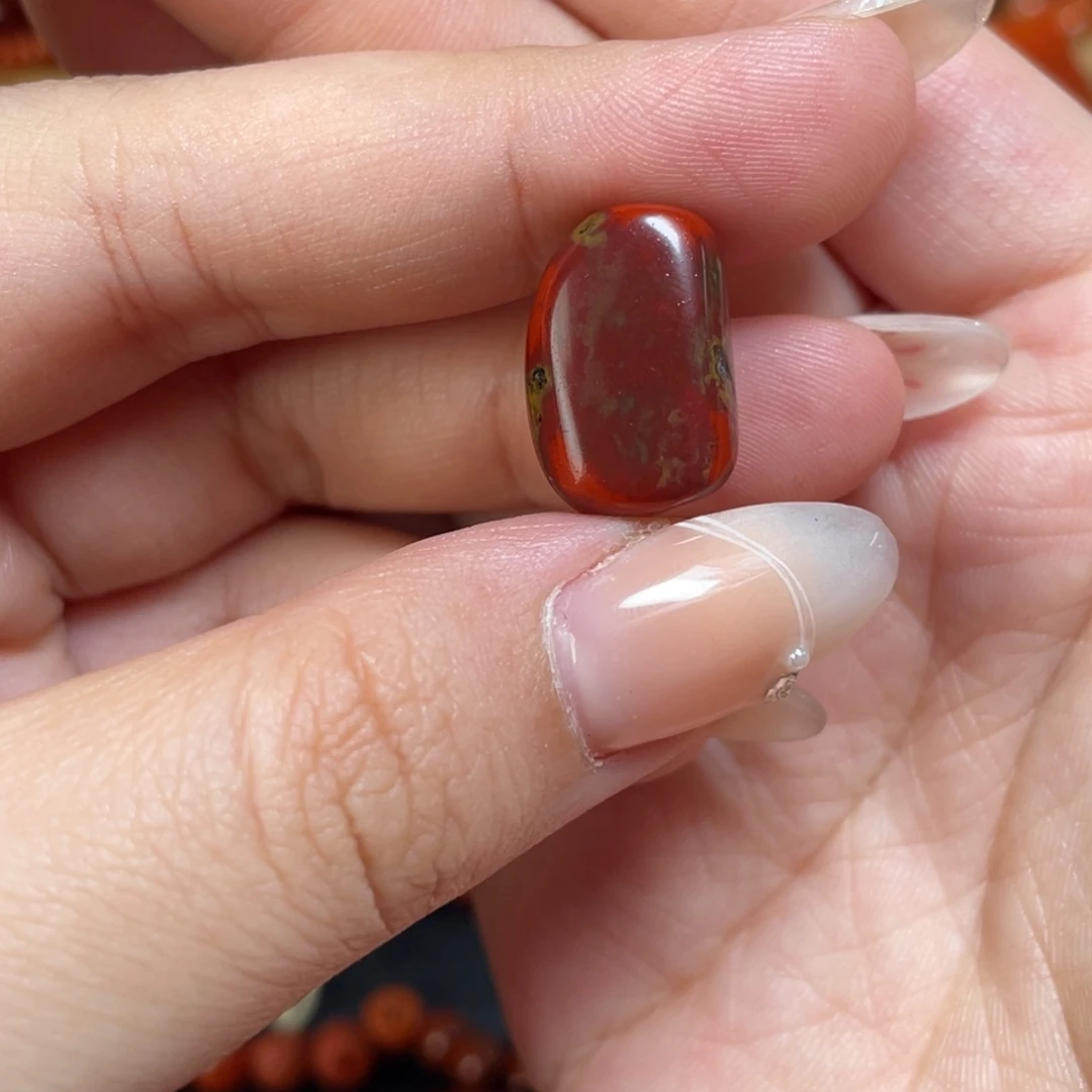 南红玛瑙未镶嵌颈饰13鸡血浆随形原矿