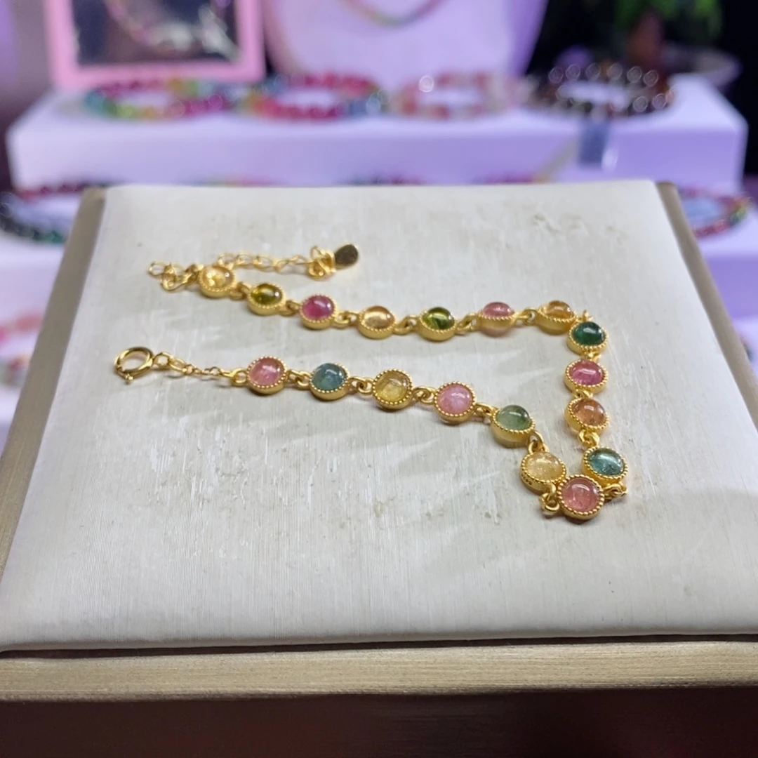 碧玺手链未镶嵌手链