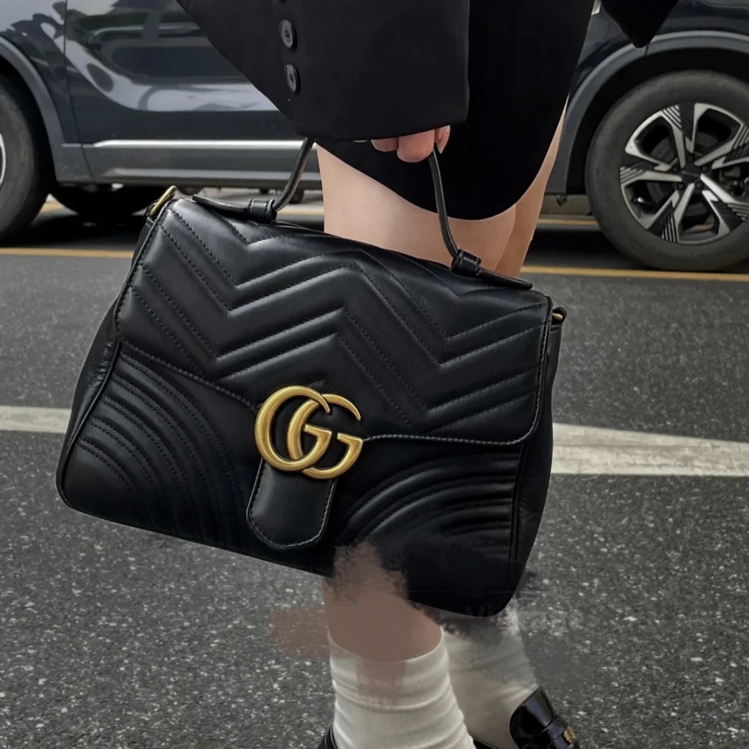 95新 GUCCI/古驰 马蒙手提斜挎包/95新