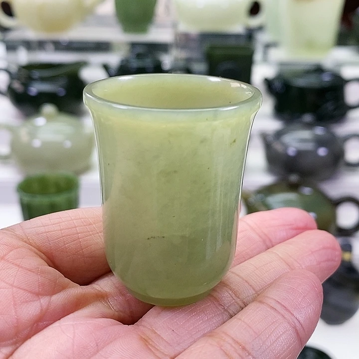未镶嵌和田玉挂件茶杯30ml