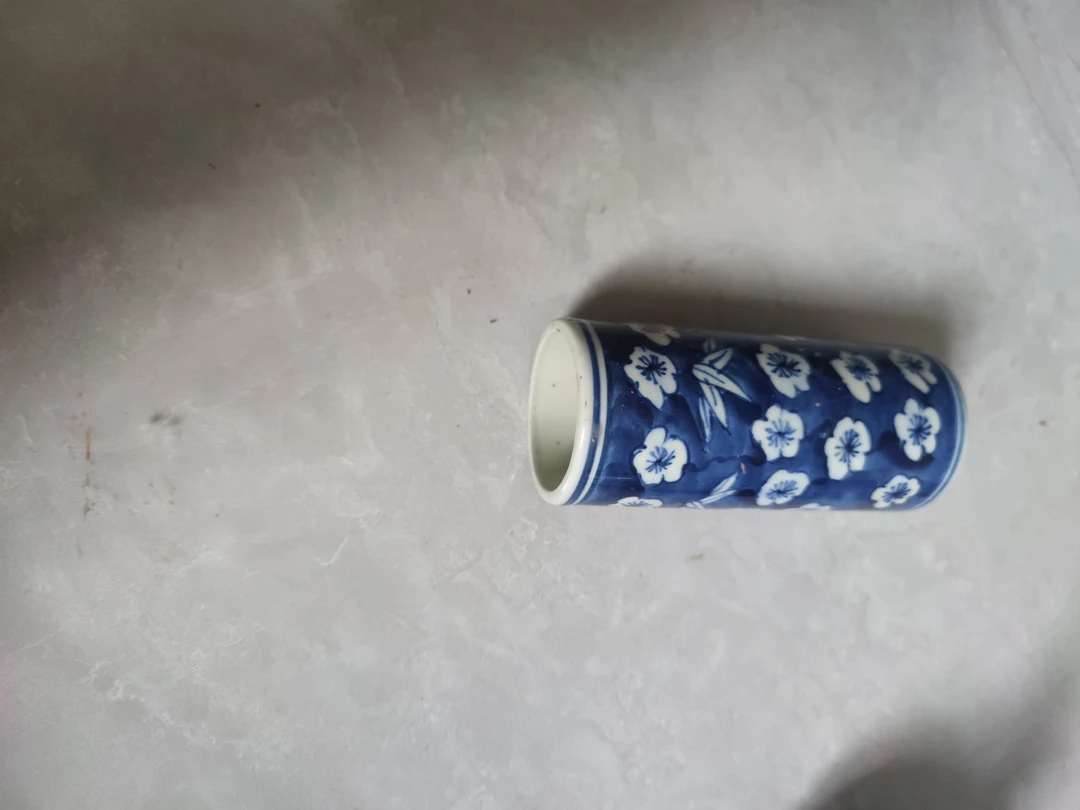 青花绘画小笔筒(多样性发货)