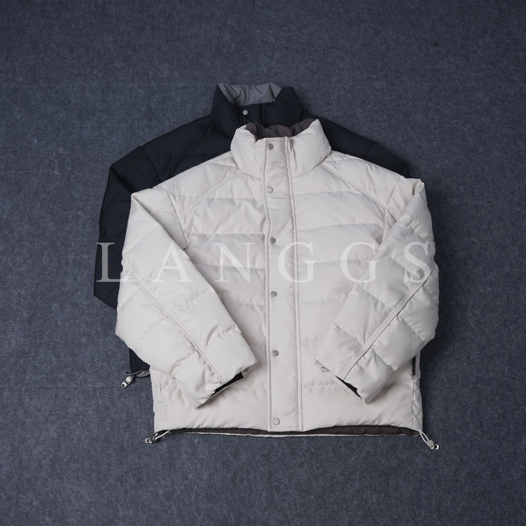 LANGGS&李雪岩 25冬季立领保暖微排骨设计羽绒服外套-80136