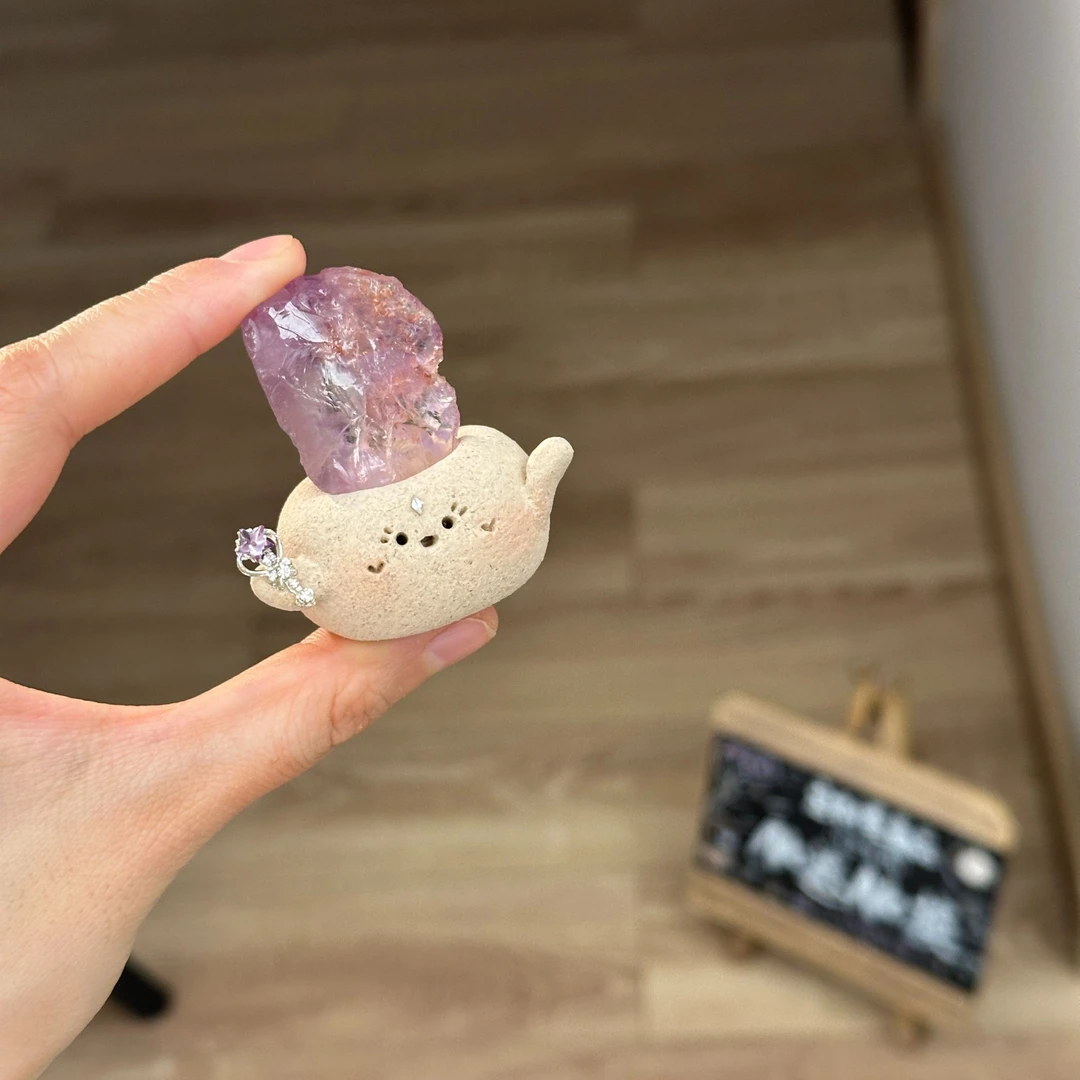 水晶小豆丁可爱紫黄精小